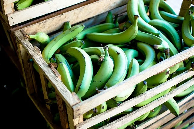 eine Kiste voller Bananen!