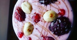 Hafer-Smoothie mit Früchten
