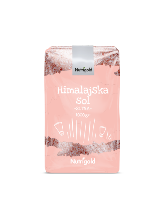 Nutrigold Himalaya-Salz fein gemahlen in einer 1kg Packung