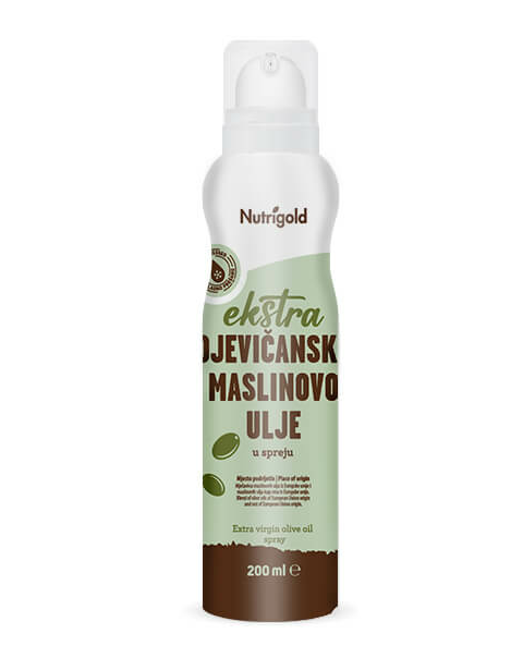 Nutrigold ekstra djevičansko maslinovo ulje u SPREJU u ambalaži od 200ml