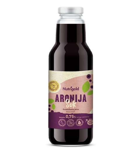 Nutrigold Organski Aronija sok u bočici od 750ml 
