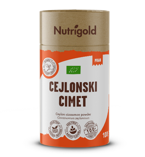 Nutrigold Ceylon cimet organski dolazi u pakiranju od 100 g.