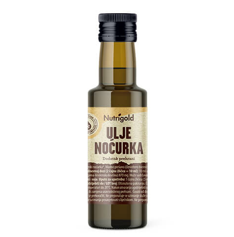 Nutrigold organsko ulje noćurka u tamnoj boci od 100ml 