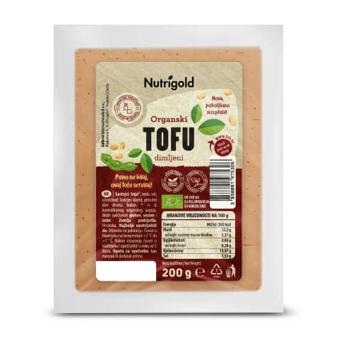 Nutrigold organski tofu Dimljeni u pakiranju od 200g 