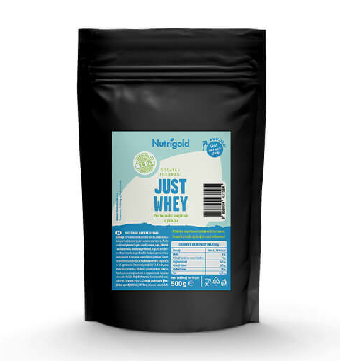 Just Whey Protein koncentrat 80% - 500g Nutrigold