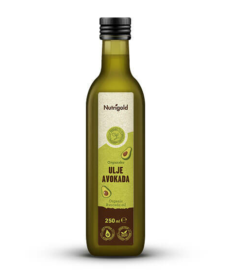 Ulje avokada Hladno prešano - Bio 250ml Nutrigold