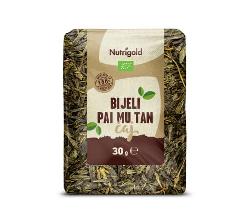 Bijeli čaj Pai Mu Tan - Organski 30g Nutrigold