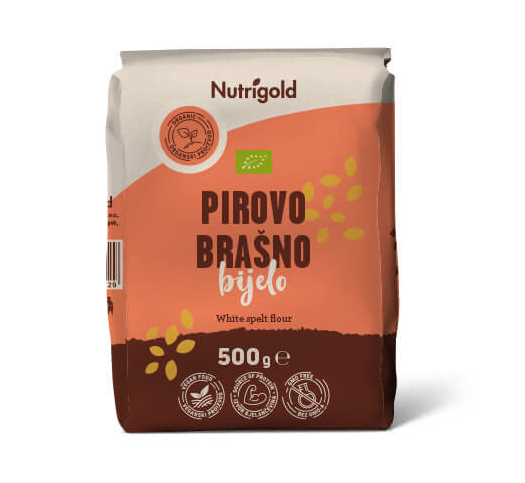 Pirovo brašno Bijelo - Organsko 500g Nutrigold