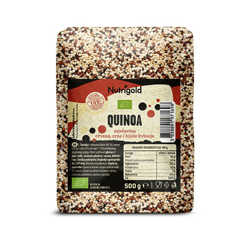 Quinoa "Tricolor" - Organska 500g Nutrigold