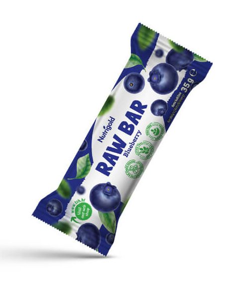Raw bar Blueberry – 35g Nutrigold
