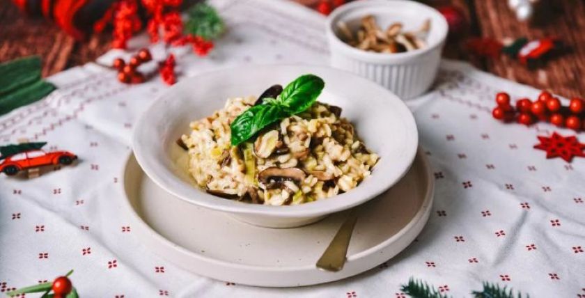 Aromatično glavno jelo za Valentinovo - rižoto od gljiva i poriluka