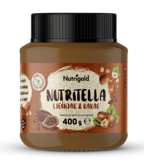  Nutrigold Organski Nutritella Namaz od lješnjaka u pakiranju od 400g