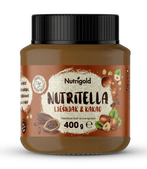 Nutritella Haselnussaufstrich – Bio 400g Nutrigold