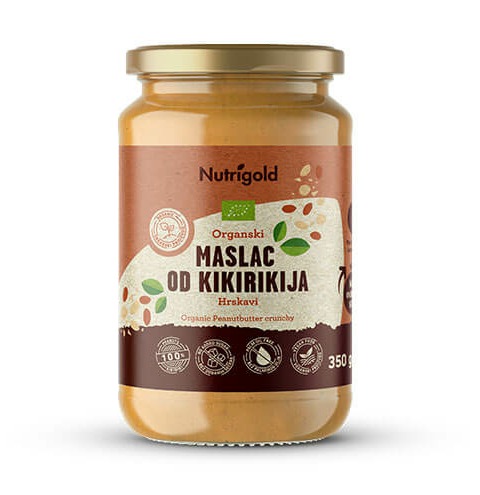 Kikiriki maslac/ Hrskavi - Organski 350g Nutrigold