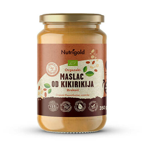 Kikiriki maslac/ Hrskavi - Organski 350g Nutrigold