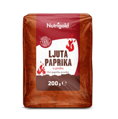  Nutrigold Kajenski papar prah u pakiranju od 200g.
