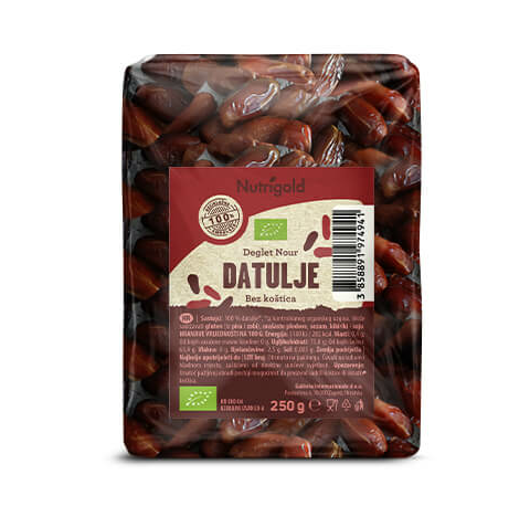 Datulje bez koštica "Deglet Nour" - Organske 250g Nutrigold