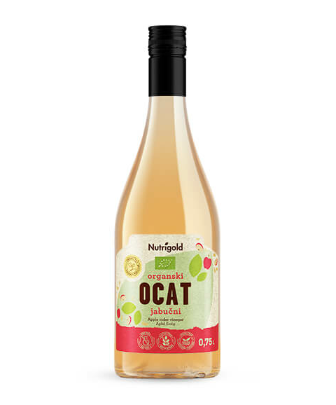 Jabučni ocat - Organski 0,75l Nutrigold