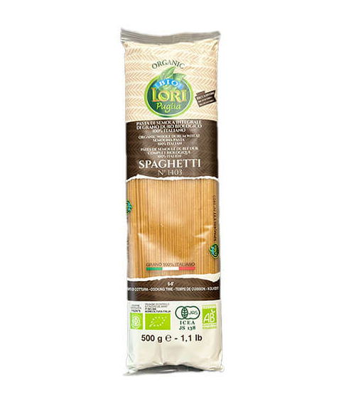 Tjestenina od integralne durum pšenice Spaghetti - Organska 500g Pasta Lori Puglia