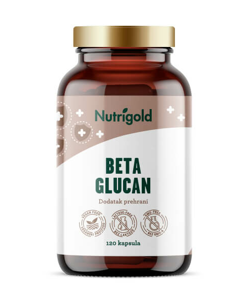 Beta glucan 350mg - 120 vegan kapsula Nutrigold