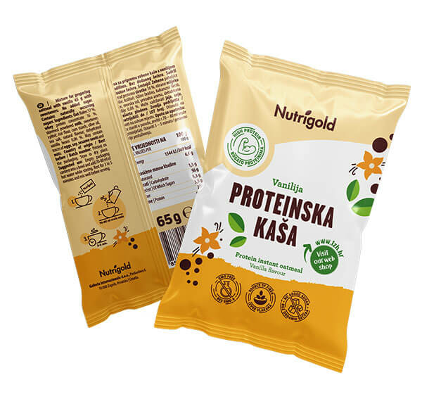Proteinska kaša Vanilija 65g Nutrigold