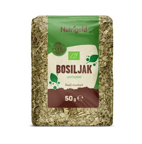 Bosiljak sjeckani - Organski 50g Nutrigold