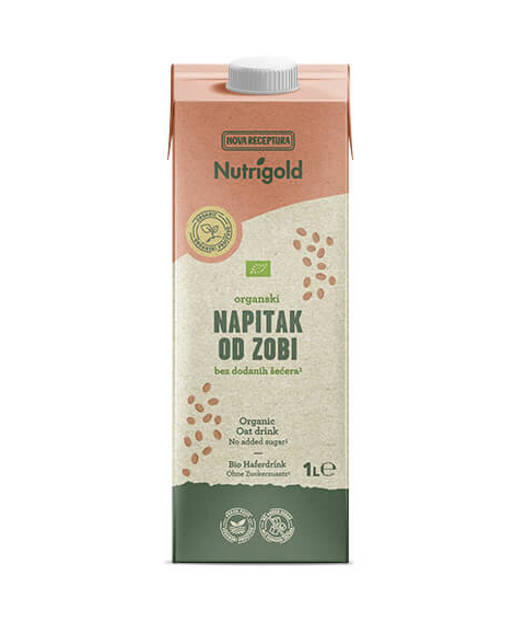 Napitak od Zobi Bez dodanog šećera - Organski 1000ml Nutrigold