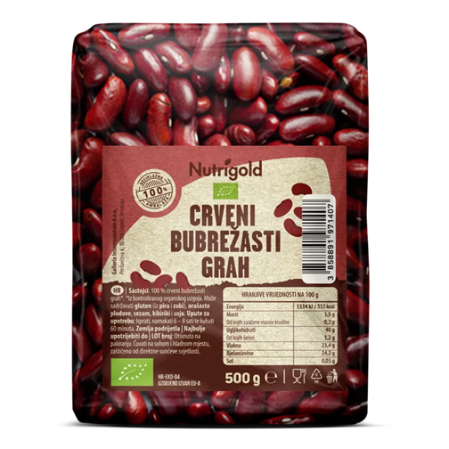Rote Kidneybohnen – Biologisch 500g Nutrigold