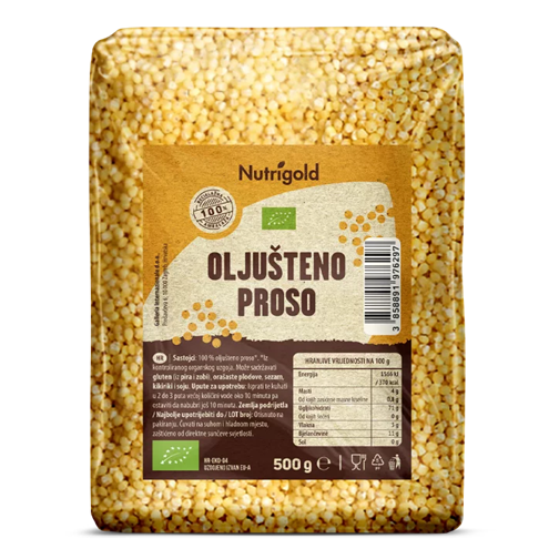 Geschälte Hirse – Biologisch 500g Nutrigold