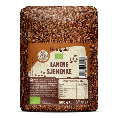 Leinsamen – Biologisch 500g Nutrigold