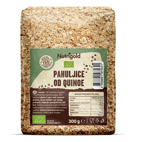 Quinoa-Flocken – Biologisch 300 g Nutrigold