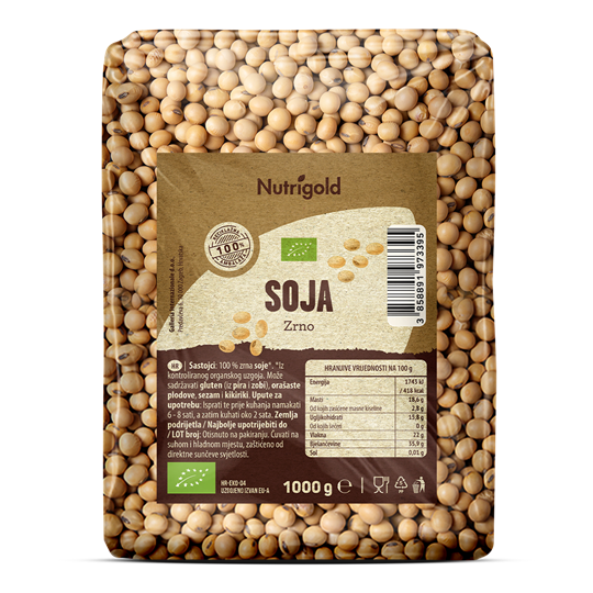 Soja – Biologisch 1000g Nutrigold