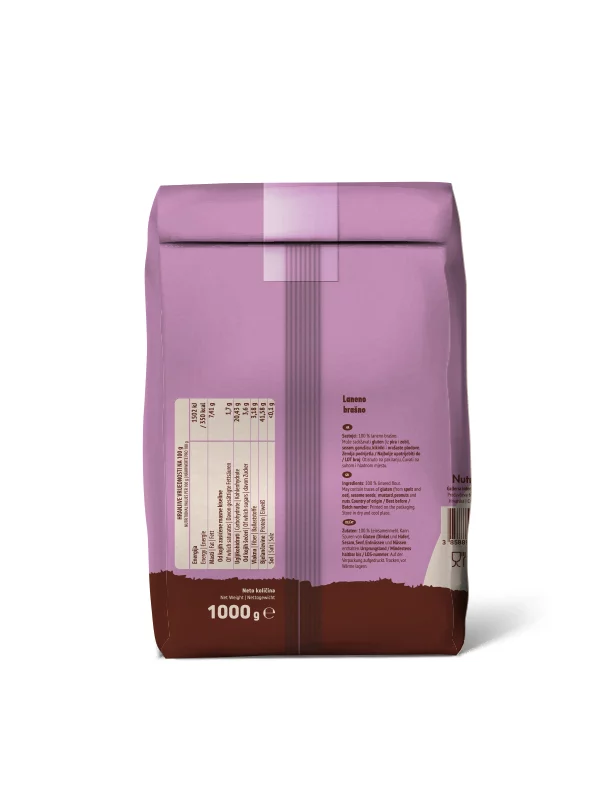 Leinsamenmehl –1000g Nutrigold