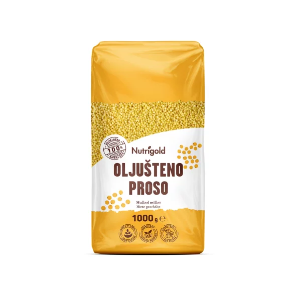 Nutrigold geschälte Hirse in einer 1000g Packung