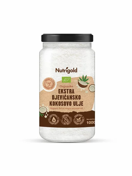 Nutrigold extra natives Kokosöl - Biologisch in einer 1000ml Packung
