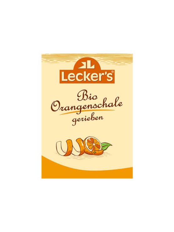 Lecker´s Bio Orangenschale gerieben in einer 15 Gramm Packung