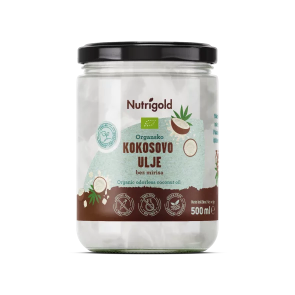 Nutrigold Kokosöl geruchlos - Biologisch in einer 500ml Packung