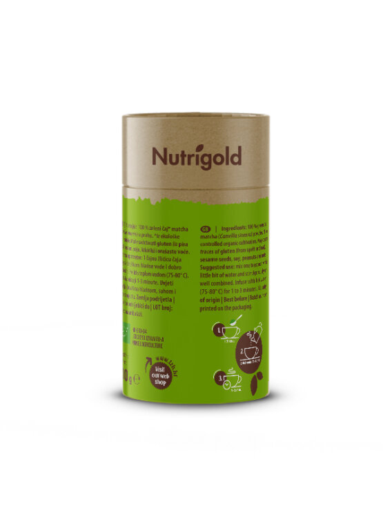 Nutrigold Matcha Pulver - Biologisch in einer 100 Gramm Packung
