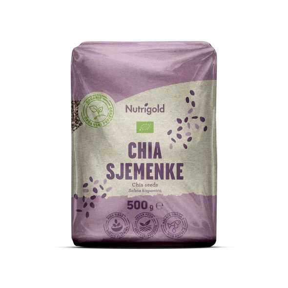Nutrigold Chiasamen - Biologisch in einer 500 Gramm Packung