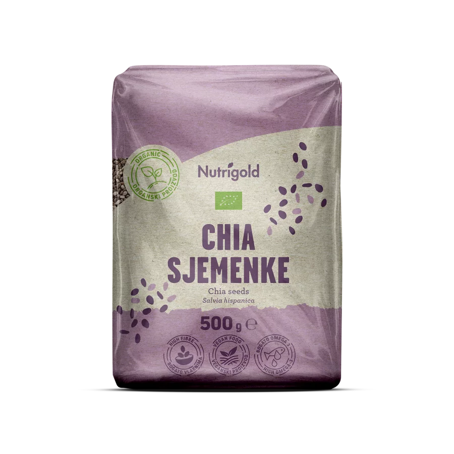 Nutrigold Chiasamen - Biologisch in einer 500 Gramm Packung