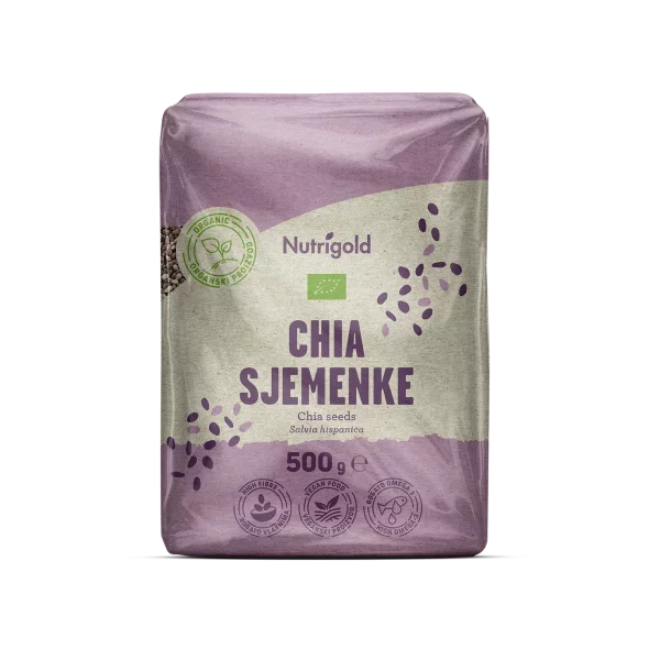 Nutrigold Chiasamen - Biologisch in einer 500 Gramm Packung