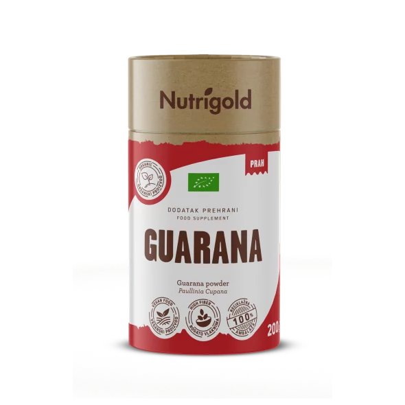 Nutrigold Guarana Pulver - Biologisch in einer 200 Gramm Packung