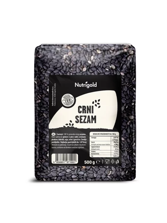 Nutrigold Sesam schwarz in einer Packung von 500g