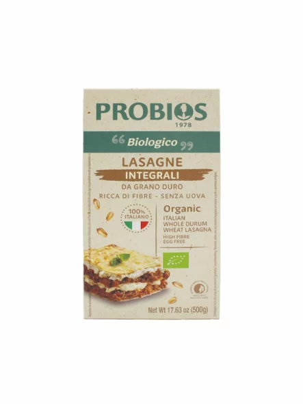 Probios Vollkorn-Hartweizenlasagne in einer 500g Packung