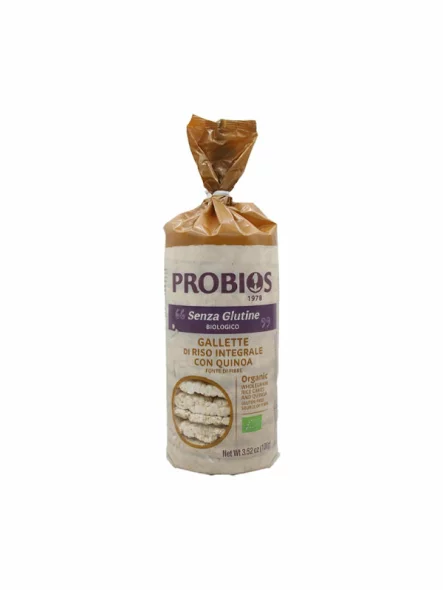 Reiskräcker mit glutenfreiem Quinoa Biologisch 100g Probios