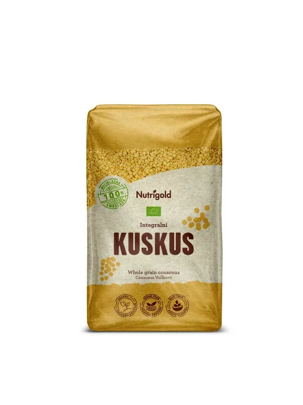 Nutrigold Couscous Vollkorn - Biologisch in einer 1 Kilogramm Packung