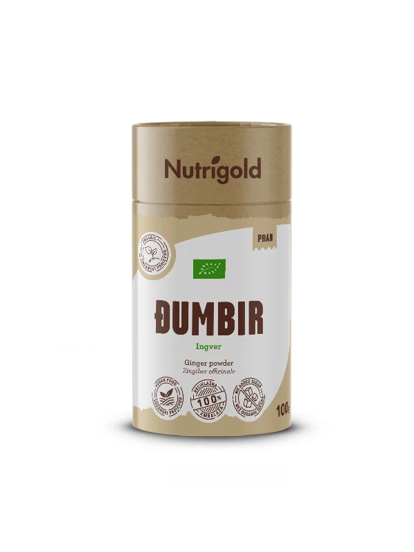 Nutrigold Ingwerpulver – Biologisch in einer 100g Packung