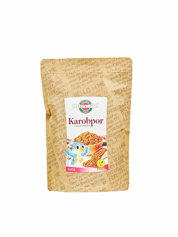 Naturmind Johannisbrotpulver - Dunkel in einer Packung von 500g