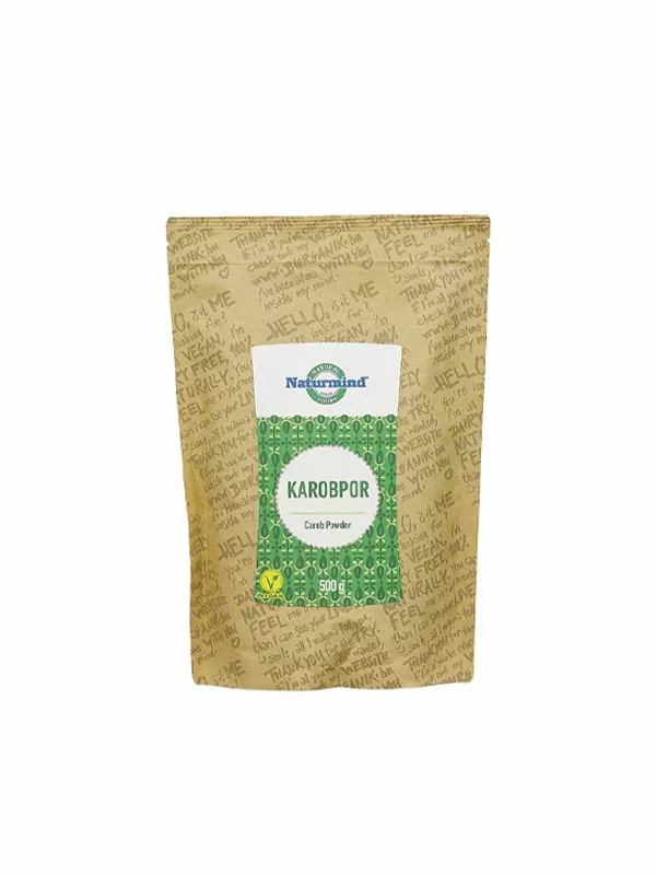 Naturmind Johannisbrotpulver - Dunkel in einer Packung von 500g