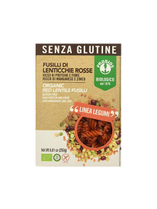 Probios Rote Linsennudeln – Fusili Biologisch in einer 250g Packung